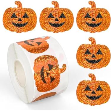 Imagem de 500 peças de adesivos de Halloween, adesivos para sacolas de petiscos, adesivos de feriado de Halloween para decorações de scrapbook de envelope de festa (estilo 3)