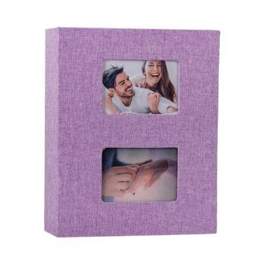Imagem de Álbum De Fotos Pequeno 4x6 Com Capa De Linho, Capacidade Para 200 Foto