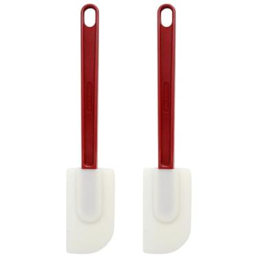 Imagem de 2-10 espátulas de silicone, espátula de cozinha de borracha resistente ao calor de 315.6 °C com aderência ergonômica para assar, cozinhar e misturar, antiaderente, lavável na lava-louças, BPA (2 peças