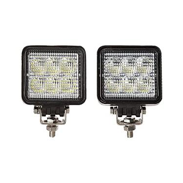 Imagem de 2 holofotes de LED universais de 7,62 cm para carros – 18W brilhante 1440LM LED off-road neblina para caminhão, barco, motocicleta e construção – fácil de montar, luz retangular IP68 à prova d'água para quadriciclo