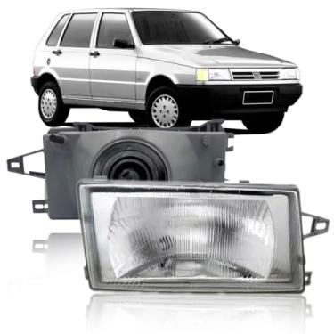 Imagem de Farol Uno Lente de Vidro 91 92 93 94 95 96 97 98 99 2000 2001 2002 (Direito)