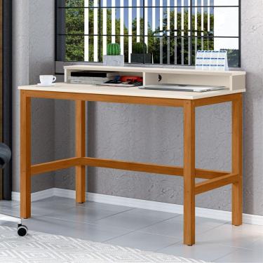 Imagem de Escrivaninha Vex Com 2 Nichos Off White Nature