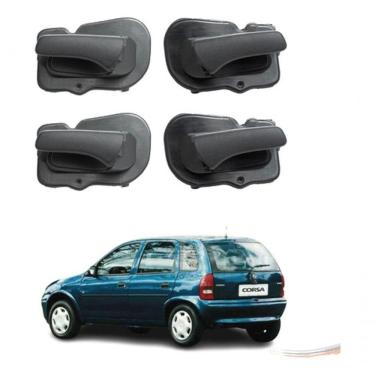 Imagem de Kit 4 Maçanetas Internas Cinza Corsa Wind Classic Após 1994 [f103]