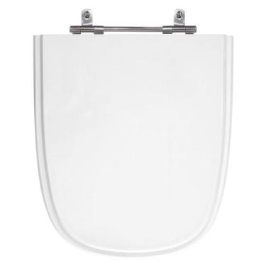 Imagem de Assento Sanitário Ibiza Branco Tampa para Vaso Incepa de Madeira Laque