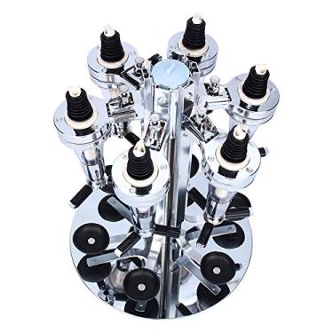 Imagem de Dispensador de bebidas revigorante profissional de 6 frascos, suporte giratório montado para copo de vinho, recipiente para bebidas alcoólicas, armário para bebidas, bar de casa, porta-vinhos, porta-vinhos, barra para festa, bebida