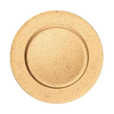 Imagem de Sousplat Em Plástico Granilite Dourado 33cm Wolff