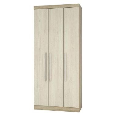 Imagem de Guarda Roupa 3 Portas 2 Gavetas Avelã Rústico Com Ártico