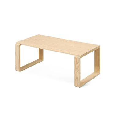 Imagem de HYUIO Mesa baixa japonesa de madeira moderna tatami mesa de centro para sentar baixo espaço fácil de montar mesa de centro para sala de estar, sala de jantar, chá, tatame, cozinha.