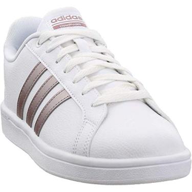 Imagem de adidas Tênis feminino Cloudfoam Advantage, Ftwr branco/cinza vapor metálico/branco, 7