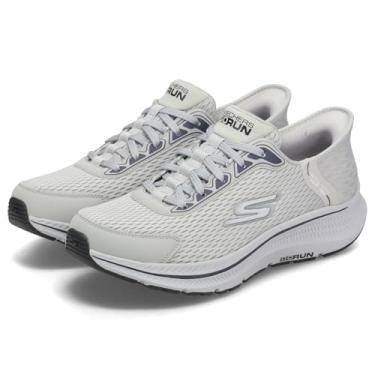 Imagem de Skechers Tênis Masculino Sem Cadarço Go Run Consistent 2.0 Empowered, Cinza Claro, 9,5