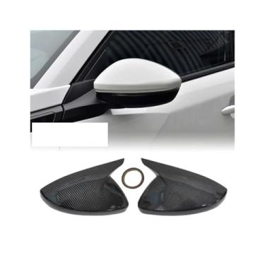 Imagem de Tampa do espelho retrovisor lateral compatível com acessórios de carro Peugeot 208 308 408 508 307 308 2008 4008 5008 2013-2023 (preto brilhante)
