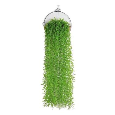 Imagem de KIT 12 Ramagens de Folhas Artificiais 110cm – Decoração Verde, Plantas Pendentes e Arranjos Realistas(6 pcs)