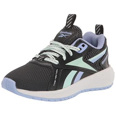 Imagem de Reebok Tênis de corrida feminino durável Xt (criança grande), Preto/névoa/brilho lilás, 11 Little Kid