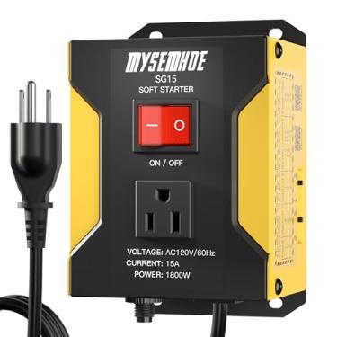 Imagem de MYSEMHOE Interruptor de partida suave SG15 universal para ferramentas elétricas, serra de esquadria, serra de mesa, máquinas de ranhuras, esmerilhadeira, plaina, etc. (120V, 15A máx. 1800W)