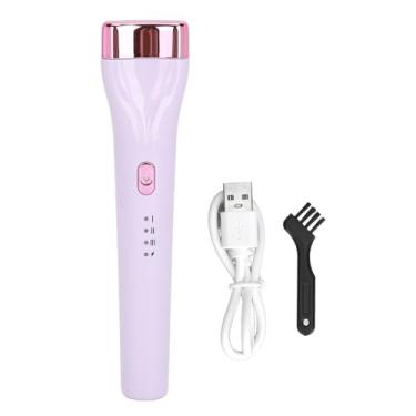 Imagem de Modelador de cílios aquecido 360 graus, de longa duração, 3 engrenagens de temperatura, modelador de cílios com escova (Roxa)