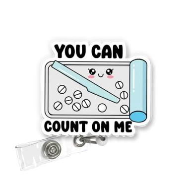 Imagem de ULTRAVUTT Carretel de crachá fofo com suporte retrátil para identidade, design divertido inspirado em bandeja com clipe jacaré para funcionários de escritório, escola e local de trabalho