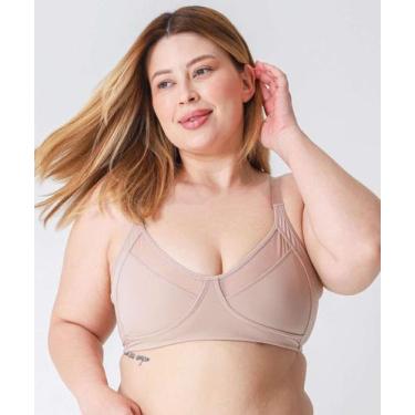 Imagem de Sutiã Sem Bojo Sem Aro Plus Size DelRio Bege-91082, Bege, 54