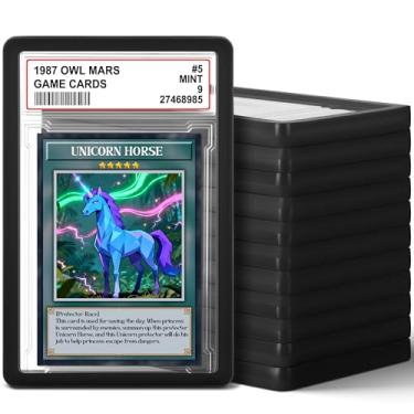 Imagem de Kitoyz Protetor de laje PSA, protetor de laje de TPU rígido PSA, protetor de laje PSA para cartões classificados, protetor de placa de cartão de acrílico para proteção de cartão PSA - 12 unidades de