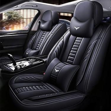 Imagem de Niscarda Capas de assento de carro Toyota RAV4 2008-2025, cobertura total, capas de assento personalizadas, couro premium, impermeável, resistente a manchas, fácil de instalar (conjunto completo com