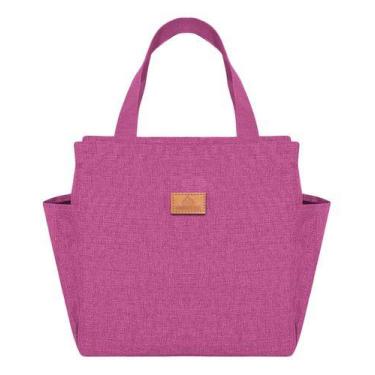 Imagem de Bolsa Compacta Marmita Unissex Lancheira Escolar Casual Trabalho Dia a