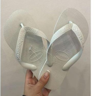 Imagem de Chinelo Top - Tiras Grossas Uniseex - Havaianas, Branco, 39/40
