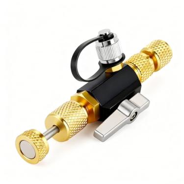 Imagem de Lichamp Ferramenta de remoção de núcleo de válvula com classificação a vácuo, alargador fêmea de 5/40.6 cm x alargador macho de 1/10.2 cm, ferramenta HVAC a vácuo de 20 mícrons para sistemas R410A R22