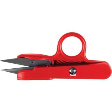 Imagem de Tesoura Reta de Arremate 12 cm TC-800 – Aço Inoxidável, Cabo Ergonômico, Corte Preciso para Costura, Bordado, Patchwork, Quilting e Artesanato (Vermelho)