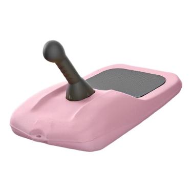 Imagem de oshhni Trenó de inverno para neve, trenó para grama, brinquedo divertido, deslizador com assento antiderrapante, tobogã para areia, gelo, festival, gramado, Rosa