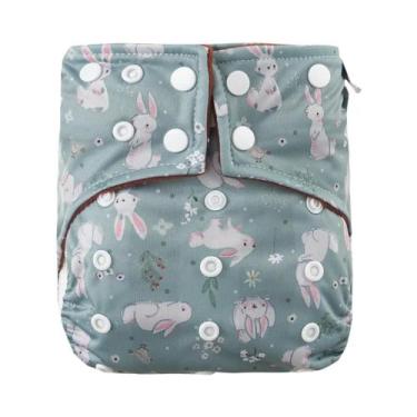 Imagem de Fralda De Pano Para Bebê Com Padrão De Animais Fofos 3-15kg Super Abso