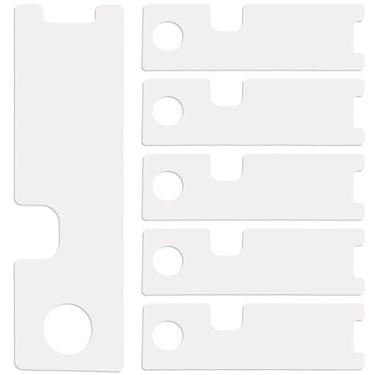 Imagem de Ferramentas de chaveiro, ferramenta de puxar de plástico, abridor de porta, cartão de abertura, 5 peças ultrafinas e flexíveis, portas de aço de plástico, ferramentas de bypass, abridor de bloqueio。