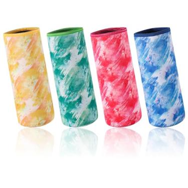 Imagem de 4 peças de manga para garrafa de água Cirkul de 947 ml, manga de água de neoprene para cobertura protetora de plástico Cirkul, tampa de garrafa isolada para manter a temperatura (4 cores)