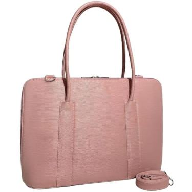Imagem de Pasta Maleta Feminina Executiva Case Para Notebook Tablet Bolsa(Rose-riscadinho,Extra-Grande)
