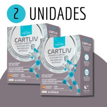 Imagem de Cartliv Equaliv Colágeno Não Hidrolisado Tipo2 Com 60 Cápsulas Kit Com