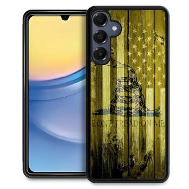 Imagem de CARLOCA Capa compatível com Samsung Galaxy A16, estampa de bandeira dos EUA Dont Tread On Me para meninas, ultra proteção à prova de choque de silicone macio TPU antiderrapante traseira