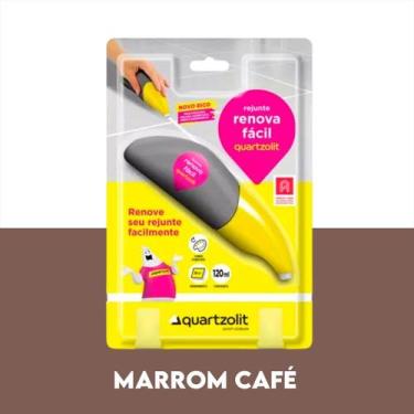 Imagem de Rejunte Acrílico Renova Fácil 120ml Branco - Quartzolit, Marrom Café