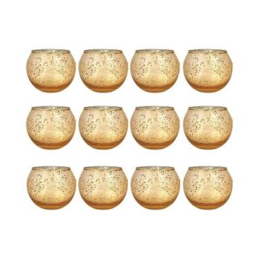 Imagem de Suportes De Velas De Vidro Variados 6 12 Peças Para Decoração De Mesa 