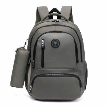 Imagem de Mochila Estojo Cavalera Espaçosa Escolar Reforçada-Unissex