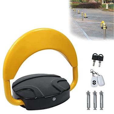 Imagem de SFOIMO Poste de estacionamento com trava inteligente, estacionamento privado, barreira de estacionamento automático de 30 m, para segurança do carro, mini poste de segurança para garagens