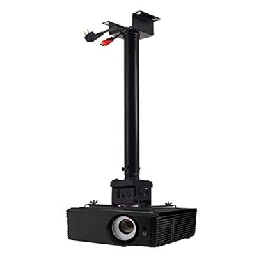 Imagem de SFOIMO Suporte para projetor, suporte para projetor, montagens de teto com comprimento extensível de 33,78 a 19,69 polegadas/5 kg, suporte de montagem para projetor (preto)