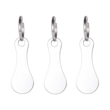 Imagem de Chaveiro De Metal Para Carrinho De Compras, 3 Ou 6 Peças, Decorativo, 