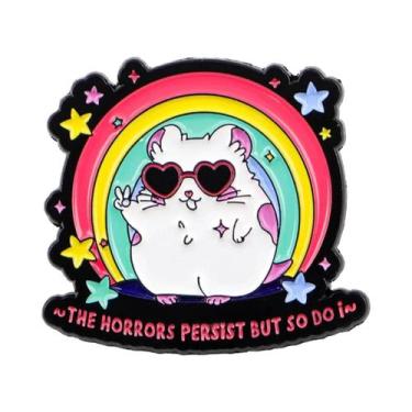Imagem de Broche De Esmalte Gato Cartoon, Emblemas De Lapela De Metal De Animais
