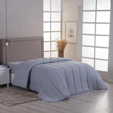 Imagem de Edredom Casal Malha Algodão Antialérgico Dupla Face Macio