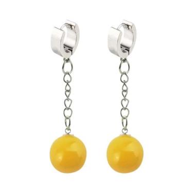 Imagem de Brincos Pendentes Potara Super Vegetto Zamasu Son Goku Preto Para Mulh