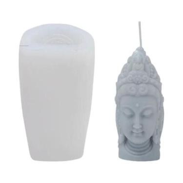 Imagem de Molde De Silicone 3D Para Vela De Buda, Estátua De Buda Para Meditação