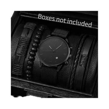 Imagem de Conjunto De Relógios De Quartzo Masculinos De Moda 4/5PCS Relógios Cas