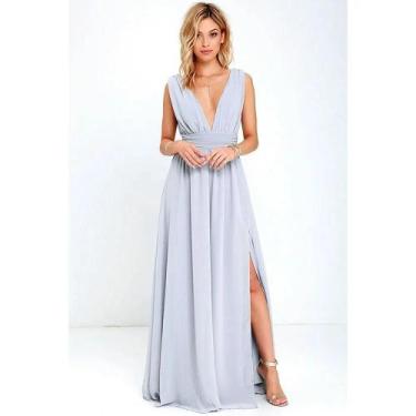 Imagem de Vestido Maxi Vermelho Sem Costas Para Mulheres, Vestido Longo De Malha