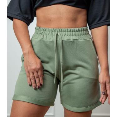 Imagem de Shorts Feminino Com Bolsos Good Bless Verde, G, Verde