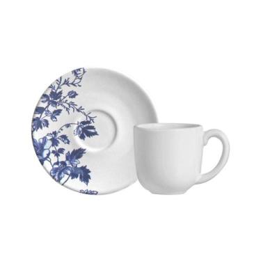 Imagem de Conjunto com 6 Xícaras de Café com Pires Coup Stoneware Toile 97ml - P