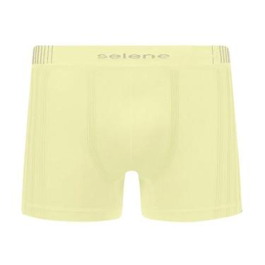 Imagem de Cueca Boxer Sem Costura Selene 11070 POLIAMIDA, EG, Amarelo