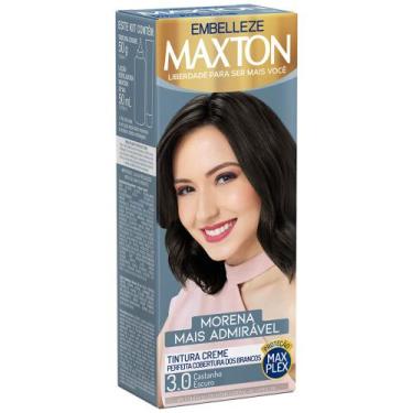 Imagem de Tintura de cabelo maxton (1 unidade - cor a excolher), 3.0 Castanho Es
